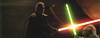 Attack of the Clones - Yoda and Dooku's lightsabers crossing - 900x339