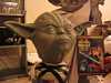Custom Yoda sculpture near the Attack of the Clones DVD for a size comparison - 825x619