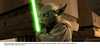 Revenge of the Sith Yoda with his lightsaber drawn - 1075x519