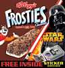 British Kellogg's Frosties with Yoda sticker - 382x400
