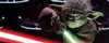 Yoda deflecting Sidious's lightsaber attack - 700x277